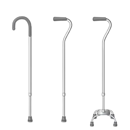 Bastones de uno y cuatro puntos